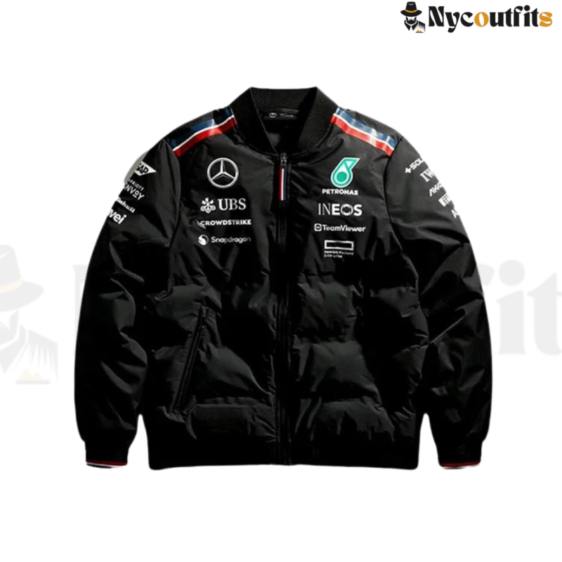 mercedes amg f1 george russell bomber jacket