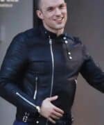 Deadpool 3 Ed Skrein Black Leather Jacket Deadpool 3 Ed Skrein Black Leather Jacket