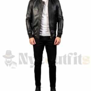 Black Bomber Jacket Bomia MA 1 Style