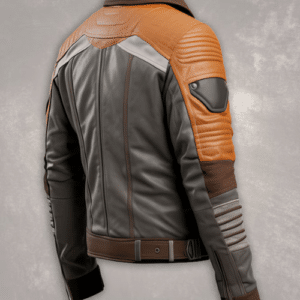 Sheepskin Leather Jacket for Men Punk Rock Inspired