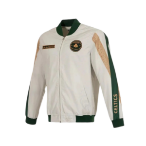 Boston Celtics JH Cream Bomber Jacket