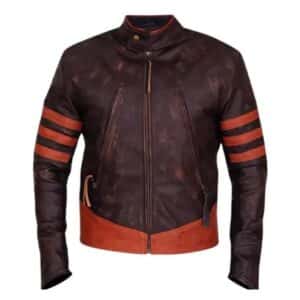 Brown Cafe Racer Distressed Motorcycle Jacket