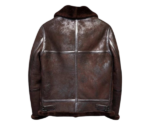 Brown Distressed B3 Shearling Leather Jacket
