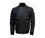 Classic Black Bomber Genuine Leather Jacket