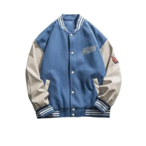 Letter Foaming Love Varsity Jacket