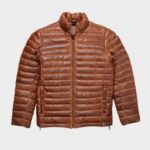 Antique Brown Puffer Quilted Jacket