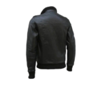Men s Bomber Jacket In Black Leather