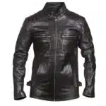 Black Biker Genuine Leather Jacket