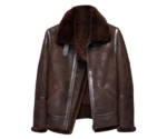 Mens Brown Distressed B3 Shearling Leather Jacket Mens Brown Distressed B3 Shearling Leather Jacket