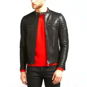 Mens Genuine Lambskin Leather Jacket