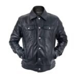 Men's Genuine Leather Trucker Jacket