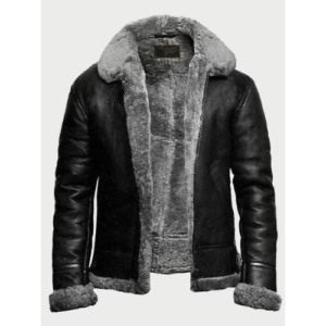 Military Fur B3 Pilot Shearling Aviator Jacket