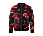 Naruto Akatsuki Sharingan Black Bomber Jacket