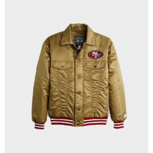 San Francisco 49ers Gold Satin Jacket