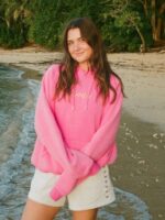 Women Pink Sunset Hoodie