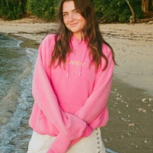 Women Pink Sunset Hoodie