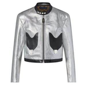 Dawn Staley Silver Leather Jacket