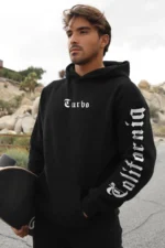 Turbo X California Iconic Lettering Pullover Hoodie