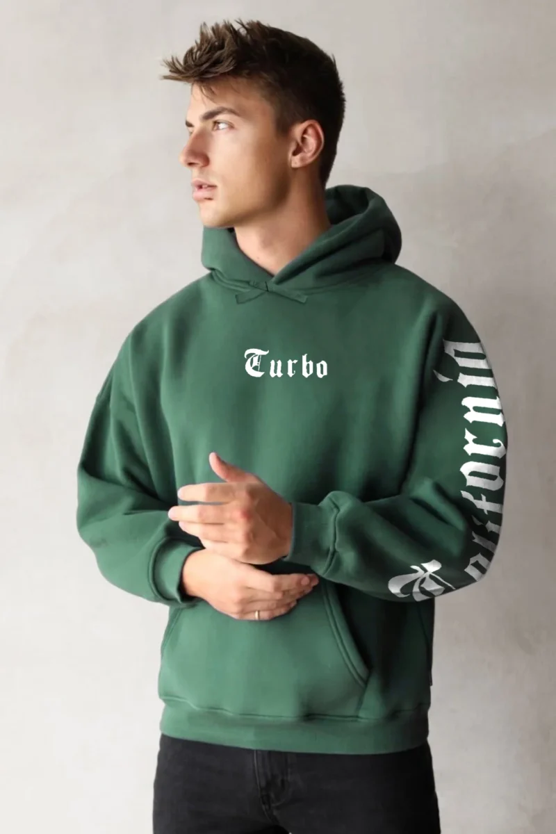 Turbo X California Iconic Lettering Pullover Hoodie