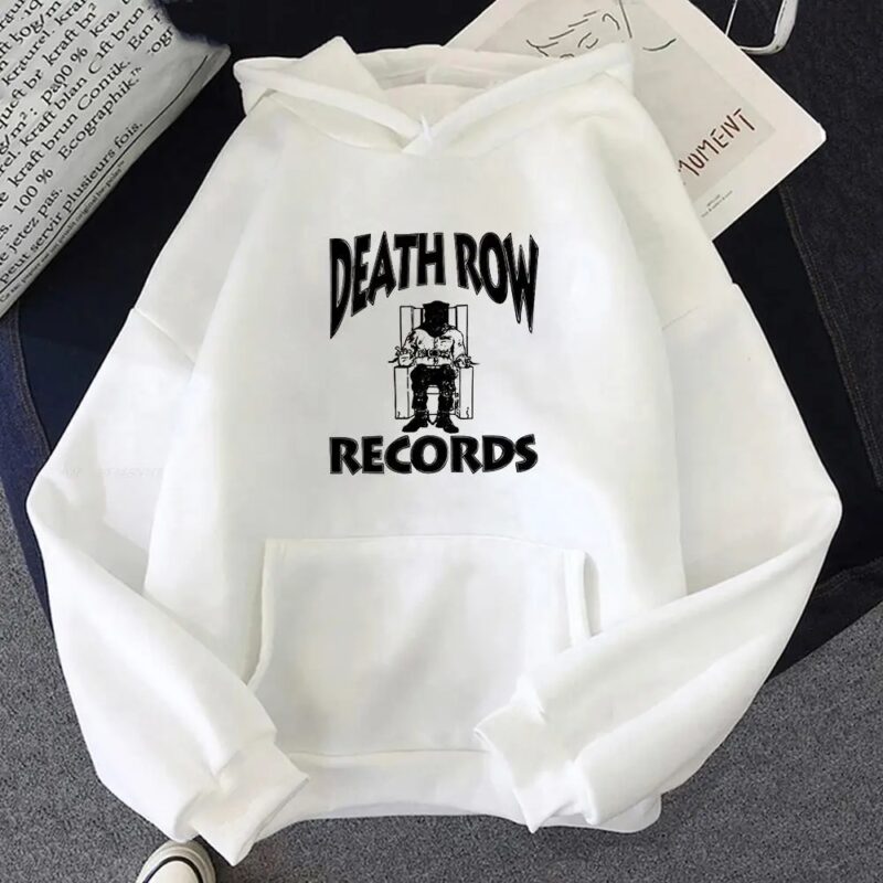 "Death Row Records Hoodie - Premium Men's Hip-Hop Style Hoodie for Autumn and Winter