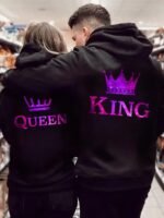 Matching Couple Hoodies - King & Queen Starry Sky Tracksuits