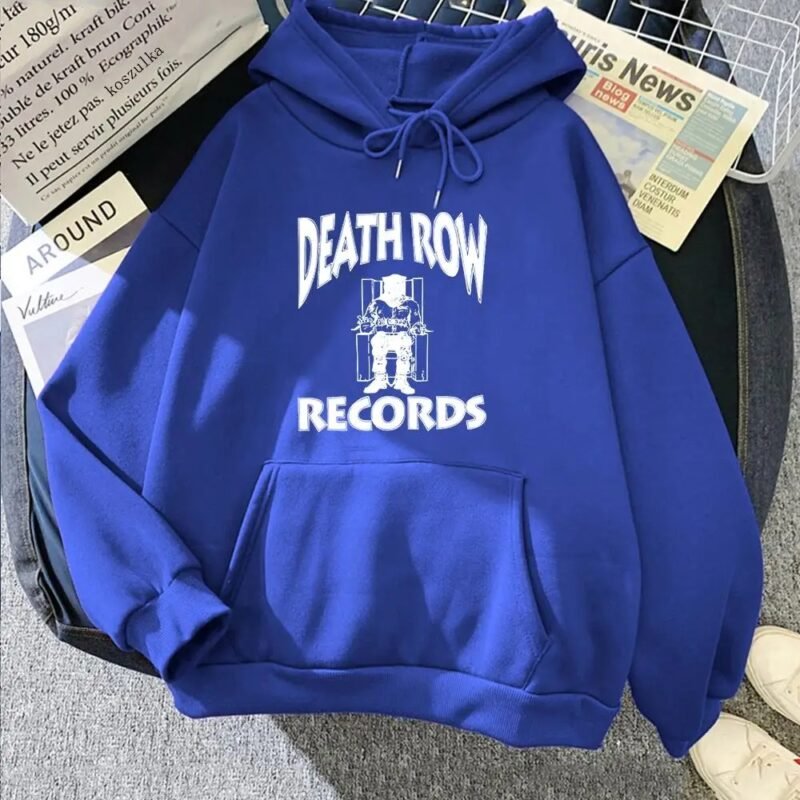 "Death Row Records Hoodie - Premium Men's Hip-Hop Style Hoodie for Autumn and Winter