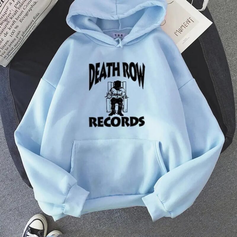 "Death Row Records Hoodie - Premium Men's Hip-Hop Style Hoodie for Autumn and Winter