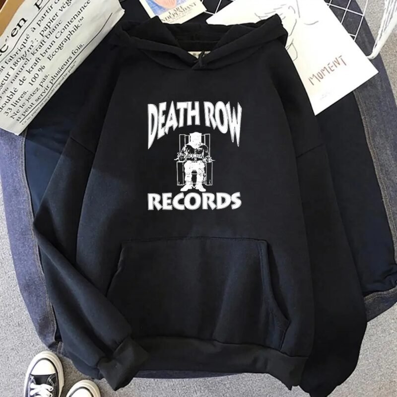 "Death Row Records Hoodie - Premium Men's Hip-Hop Style Hoodie for Autumn and Winter
