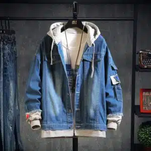 Jean Hoodie Jacket For Men